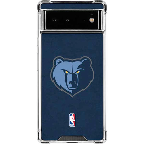 NBA Memphis Grizzlies Distressed Google Pixel 6 Clear Case